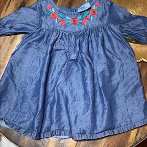 Genuine Kids denim embroidered dress